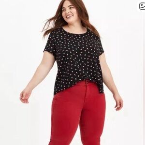 TORRID Size 00 Mushroom Tee Blouse